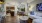 a living room with a wood floor