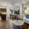 a living room with a wood floor