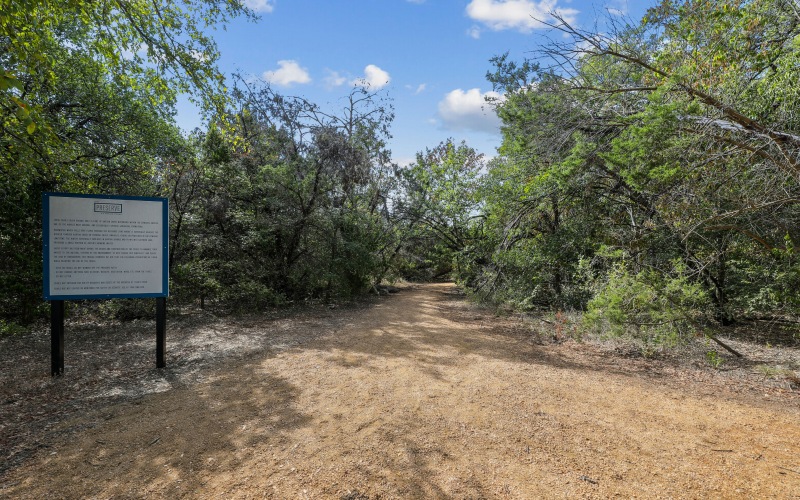 Walking trail with gravel